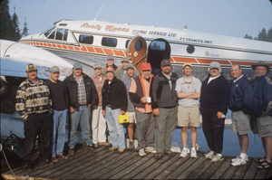 Group photo with float plane