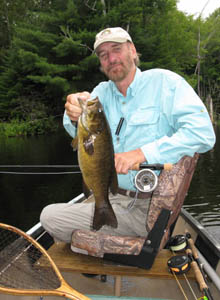 Tim with a fine Penobscot River smallie