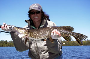 Patti with a spring pike