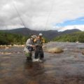 Landing trout in the Smalblaar River