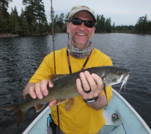 Eric with a lake trout
