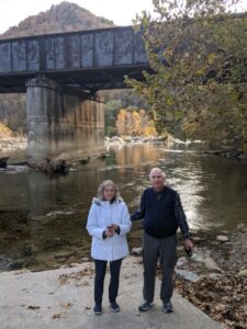 Steve and Patricia Witham at the Maury River mouth.